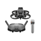 DJI Avata Pro-View Combo FPV Drone with Goggles 2 and Motion 2 controller, showcasing compact drone design and immersive flight gear.