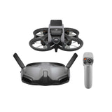 DJI Avata Explorer Combo FPV drone paired with Goggles Integra and RC Motion 2 controller for immersive flight experience.