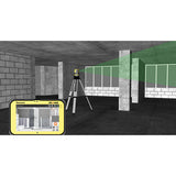 render image of a geomax zoom 3d in action, along side a tablet running the x-pad software