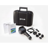image of a Teledyne Flir E8-XT Thermal Imaging Camera (9Hz) and the accessories that it comes with