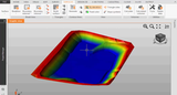 image of a surface that is being displayed in the Geomax X-Pad Fusion Office software