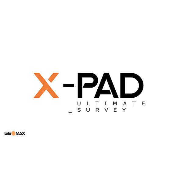 Logo for the geomax x-pad ultimate survey software