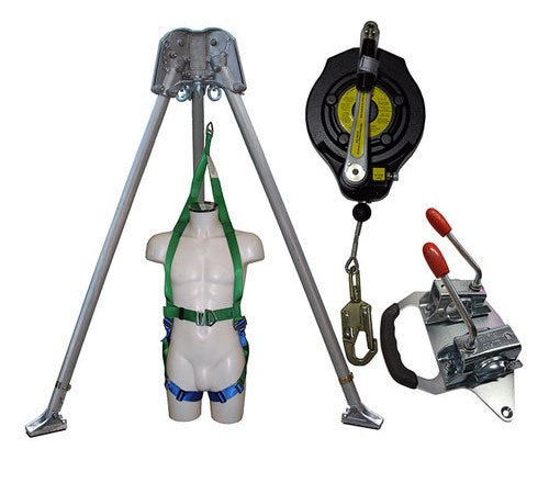 ABTECH Confined Space kit with 15m Fall Arrest Winch and Rescue Harness
