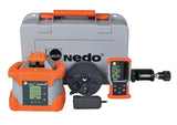 image of a nedo primus2 h2n dual grade rotating laser and its accessories and carry case