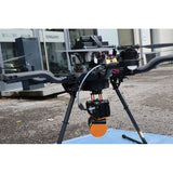 image of a geoslam zeb horizon being using in conjunction with a surveying drone
